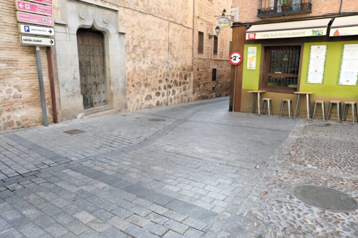 Afectaciones al tráfico en calle Santa Úrsula (Toledo)