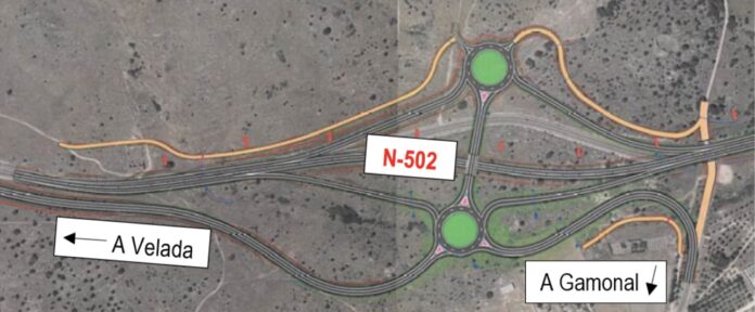 N-502 obras Gamonal Velada en Talavera