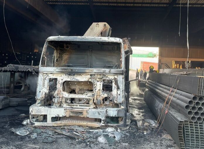 Incendio camion Talavera de la Reina