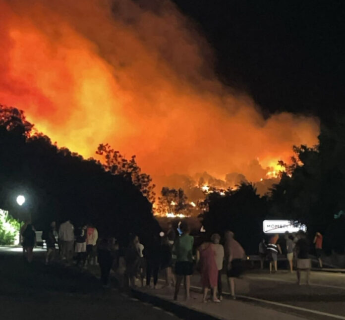 Mombeltran - Barranco de las 5 villas incendio