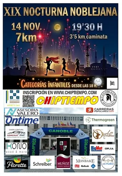 Abiertas las inscripciones para la XIX Carrera Nocturna Popular de Noblejas
