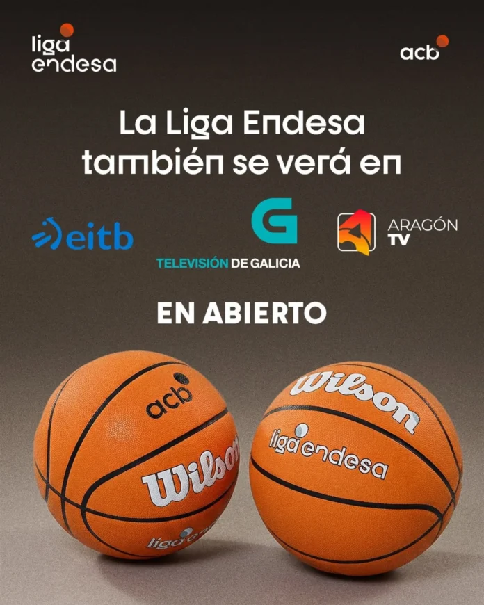 Baloncesto.- La Liga Endesa se verá también en abierto en TVG, Aragón TV y EITB hasta 2028