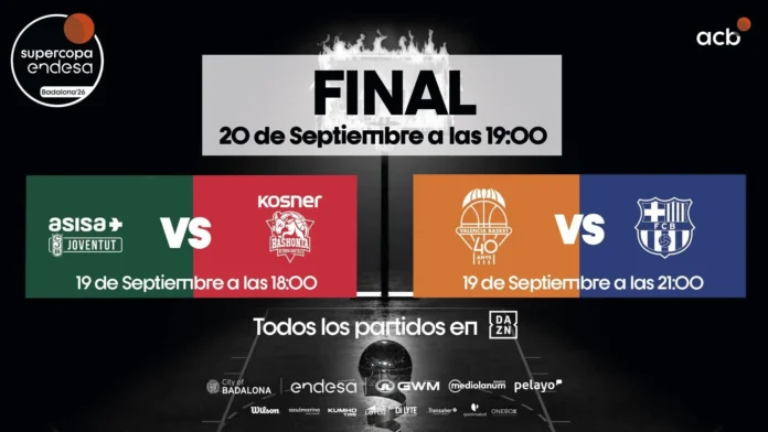 Baloncesto.- La Supercopa Endesa de baloncesto desvela los horarios de las semifinales y la final en Badalona