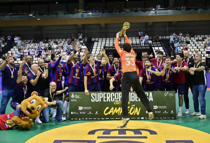 Balonmano.- El Barça se impone al Sporting de Portugal y se proclama campeón de la Supercopa Ibérica de balonmano