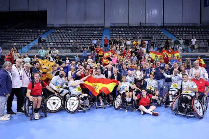 Balonmano/Selección.- Fran Cazurro y Lorenzo Edjang guían a España hacia su primera final de Mundial en silla de ruedas