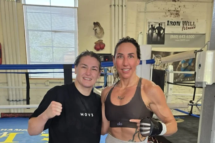 Boxeo.- La española Jennifer Miranda participa en el 'training camp' para la despedida de la laureada Katie Taylor