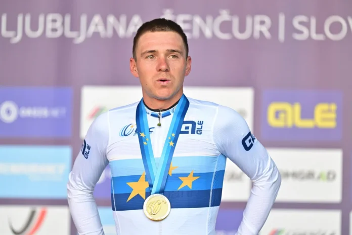 Ciclismo/Europeo.- Evenepoel completa su colección de oros en el Europeo en casa de Pogacar