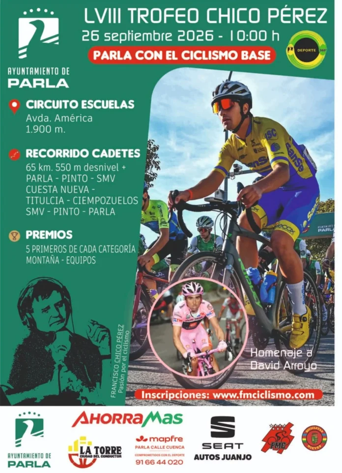 Ciclismo.- Parla acoge este sábado el LVIII Trofeo Chico Pérez