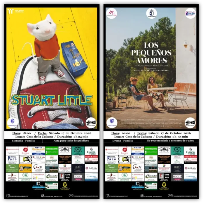 Cine en Madridejos: «STUART LITTLE» y «LOS PEQUEÑOS AMORES»