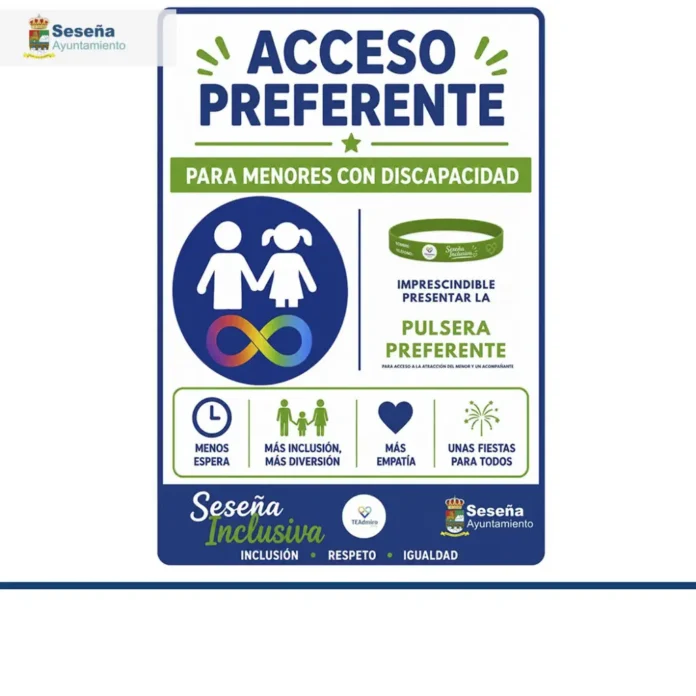 ♾️🎡 UNAS FIESTAS MÁS ACCESIBLES: SESEÑA INCORPORA LA PULSERA PREFERENTE 🎡♾️