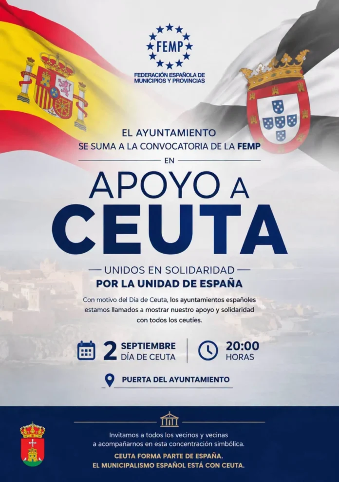 EL AYUNTAMIENTO DE MOCEJÓN SE SUMA A LA CONVOCATORIA DE LA FEMP EN APOYO A CEUTA