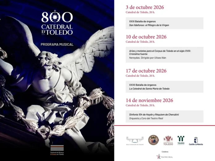 El Festival de Música El Greco en Toledo celebra en otoño 4 conciertos con motivo del VIII Centenario de la Catedral