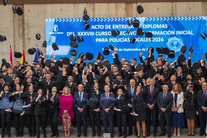 El Gobierno de Castilla-La Mancha da la bienvenida a los 123 nuevos policías locales que reforzarán la seguridad en 48 municipios de la región