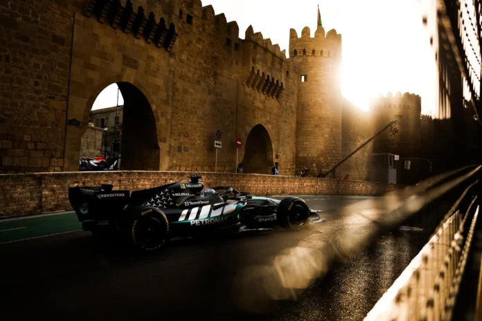 Fórmula 1/GP Azerbaiyán.- George Russell vuela por la 'pole' y Carlos Sainz saldrá noveno en Bakú