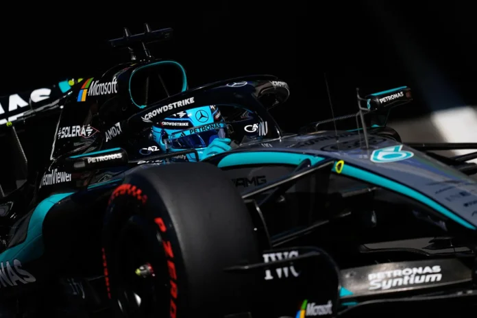 Fórmula 1/GP Azerbaiyán.- Russell aprovecha los problemas de Antonelli y lidera los primeros libres en Bakú