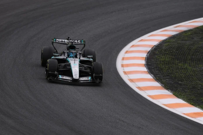 Fórmula 1/GP Países Bajos.- El inglés George Russell (Mercedes) se lleva una ajustada 'pole' del Sprint en Zandvoort