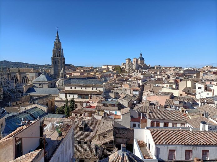 Vista área del Casco Histórico de Toledo