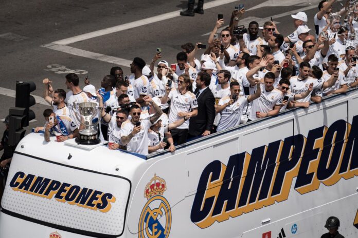 Celebración jugadores Real Madrid