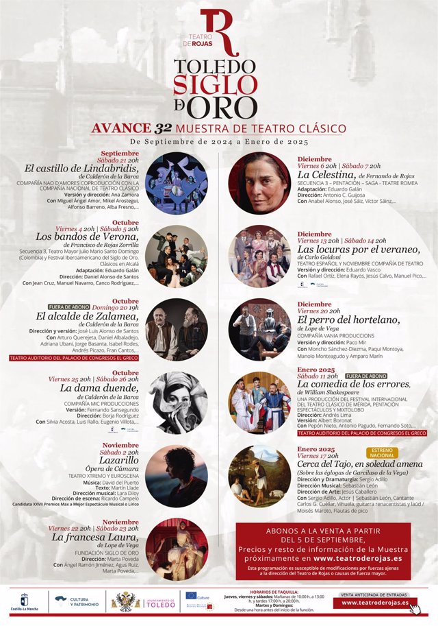 Toledo Siglo de Oro 2024 en el Teatro de Rojas