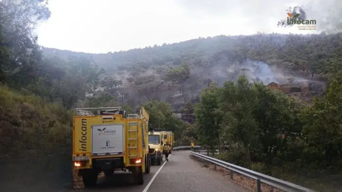 Incendios.- Dan por extinguido el incendio forestal en Los Navalucillos