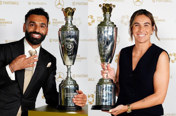Fútbol.- Mohamed Salah y Mariona Caldentey, elegidos mejores jugadores del año por los futbolistas de Inglaterra