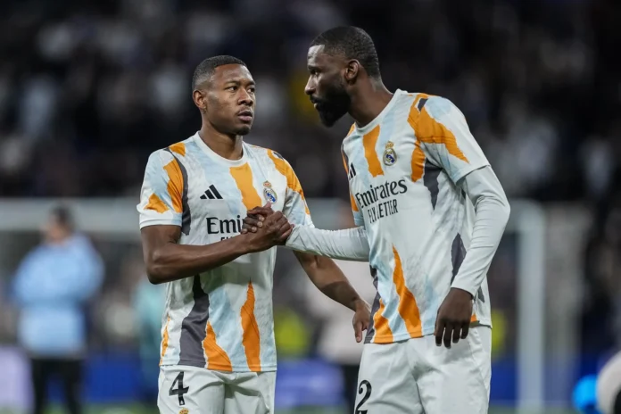Fútbol.- Los lesionados David Alaba y Antonio Rüdiger, únicas bajas del Real Madrid para el Clásico
