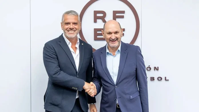 Fútbol.- Louzán se reúne con el presidente de la federación balear para abordar el centenario de la entidad autonómica