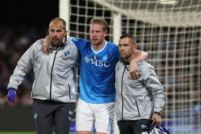 Fútbol.- El Nápoles perderá varios semanas al belga Kevin de Bruyne por una