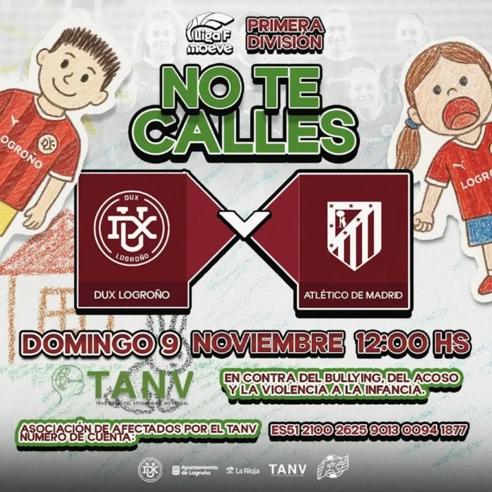 Fútbol.- El DUX Logroño presenta la campaña 'NO TE CALLES' para sensibilizar contra el maltrato infantil