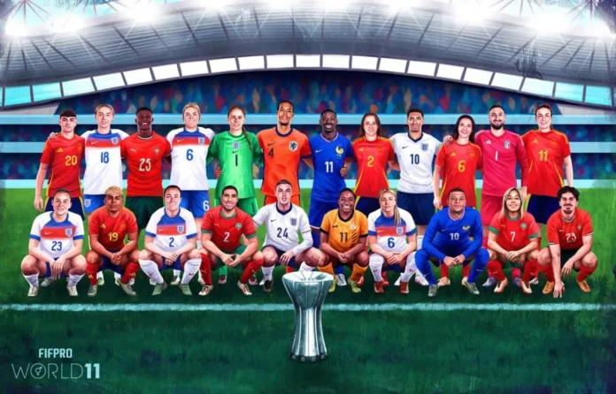 Fútbol.-AMP.- Pedri, Lamine Yamal, Alexia Putellas, Aitana y Ona Battle, en los mejores onces del año 2025 de FIFPRO