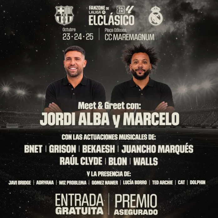 Fútbol.- Conciertos, freestyle y encuentros con Jordi Alba y Marcelo protagonizan la Fanzone del Clásico en Barcelona