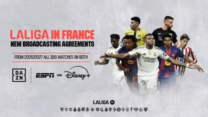 Fútbol.- Disney+ y DAZN retransmitirán LaLiga EA Sports en Francia hasta 2029