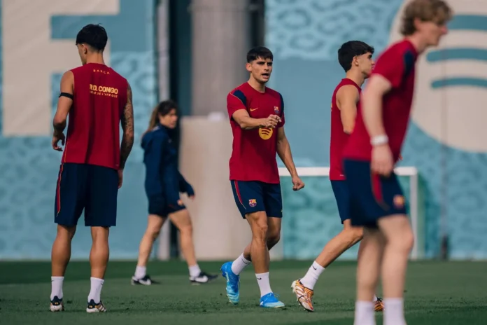 Fútbol.- Gerard Martín entrena con el grupo y Koundé sigue siendo duda en el Barça antes del Clásico