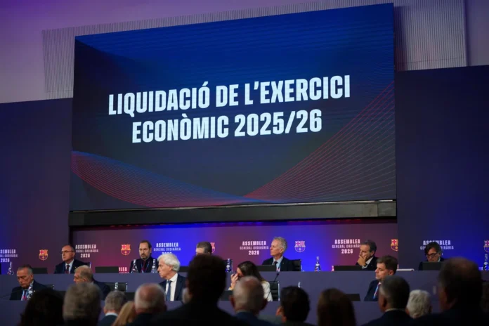 Fútbol.- La Asamblea del Barça aprueba las cuentas de la temporada 2025/26 con el 91,7% de los votos