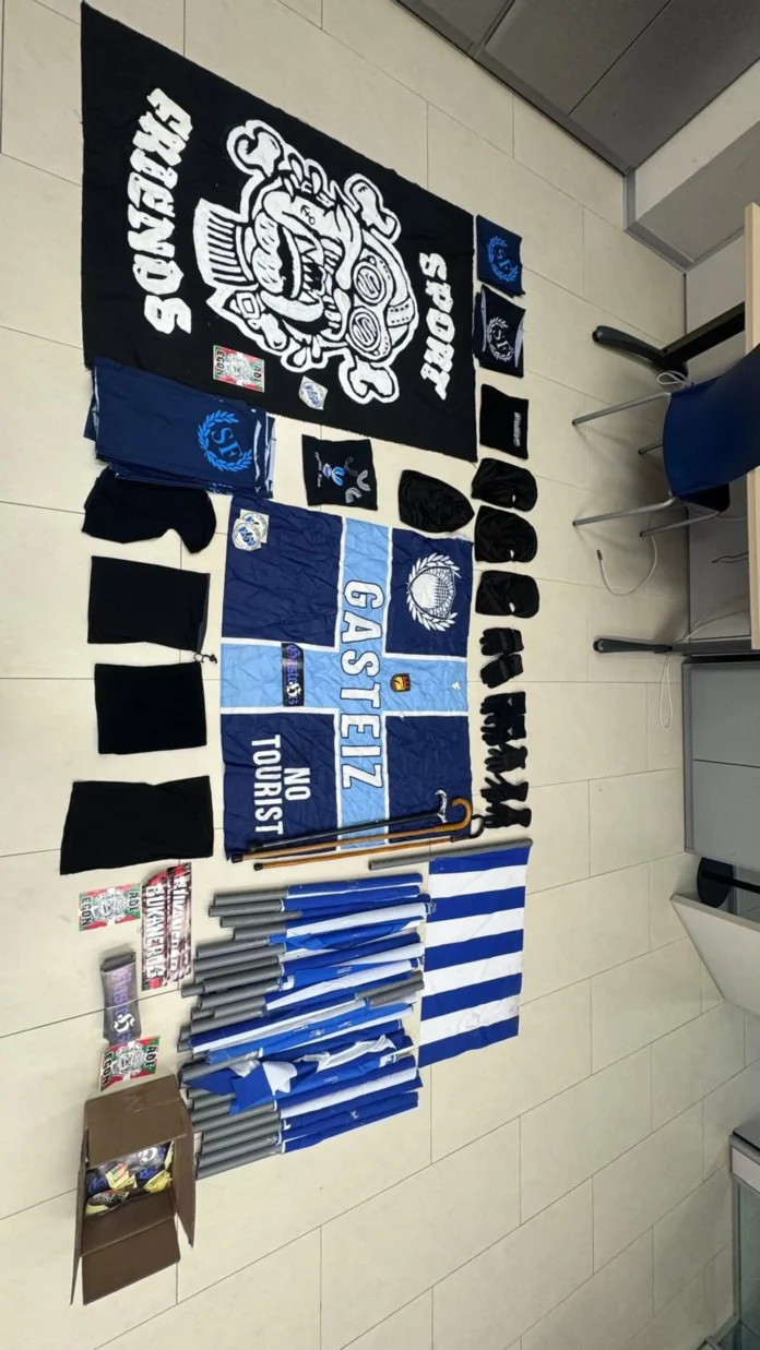 Fútbol.- La Policía Nacional frustra una pelea pactada entre cerca de 130 ultras del Racing y del Alavés