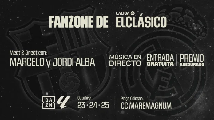 Fútbol.- LaLiga y DAZN instalarán una Fan zone gratuita en Barcelona para la previa de El Clásico