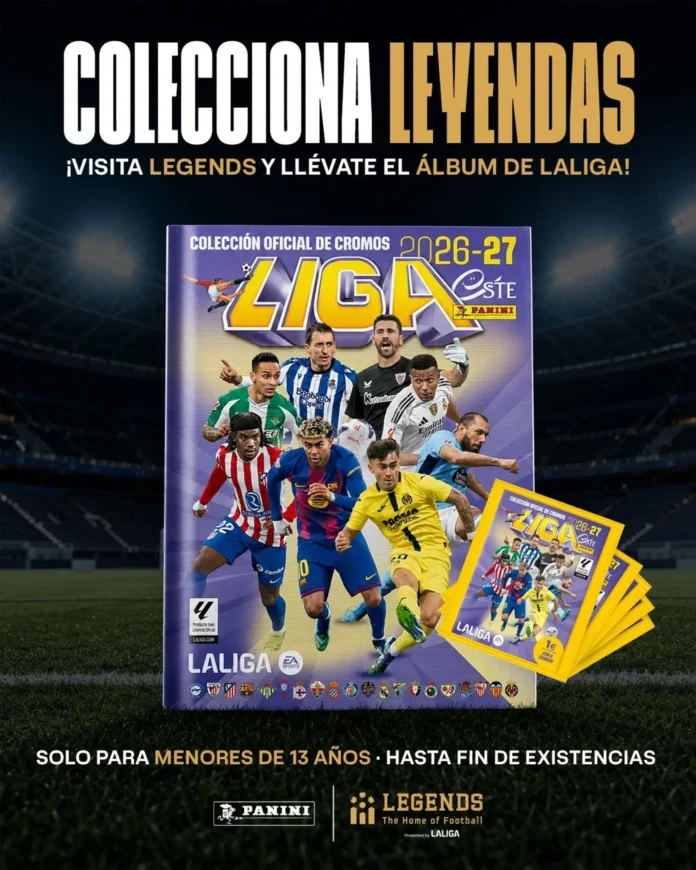 Fútbol.- 'Legends' y 'Panini' regalan el álbum oficial de cromos a los menores de 13 años que visiten el museo de Madrid