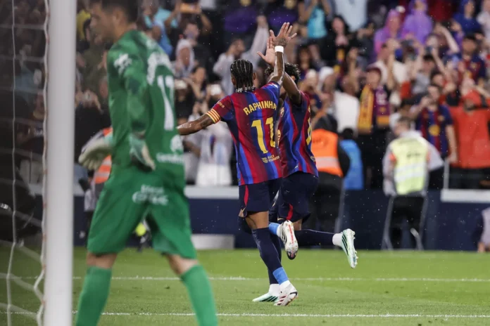 Fútbol/Primera.- Crónica del FC Barcelona - Real Racing Club: 7-2