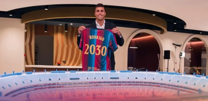 Fútbol.- Rodri: "Tenía otra propuesta, pero el Barcelona fue la primera opción"