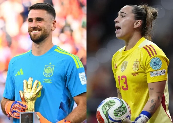 Fútbol.- Unai Simón y Cata Coll ganan el Premio Yashin del Balón de Oro a los mejores porteros