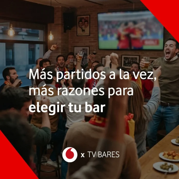 Fútbol.- Vodafone TV Bares emite hasta tres competiciones de forma simultánea