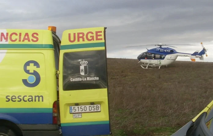 Herido un trabajador tras reventarle un neumático en un taller en Añover de Tajo