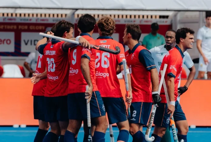 Hockey hierba/Selección.- España gana Alemania para acercarse a semifinales en el Mundial masculino de hockey hierba