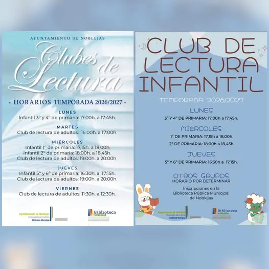 La Biblioteca Municipal de Noblejas reanuda sus clubes de lectura infantil y de adultos