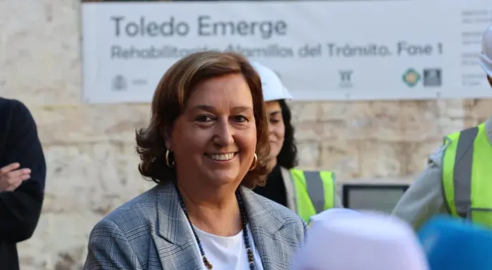 La Diputación comprueba el avance de las obras de rehabilitación de Alamillos del Tránsito para crear viviendas colaborativas