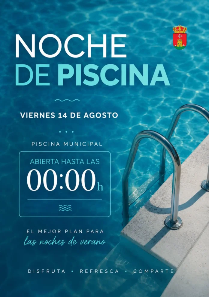 ¡LA PISCINA MUNICIPAL ABRIRÁ HASTA LAS 00:00 HORAS ESTE VIERNES!