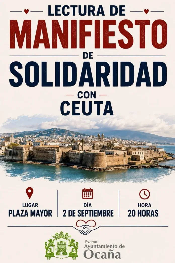 LECTURA DE MANIFIESTO DE SOLIDARIDAD CON CEUTA