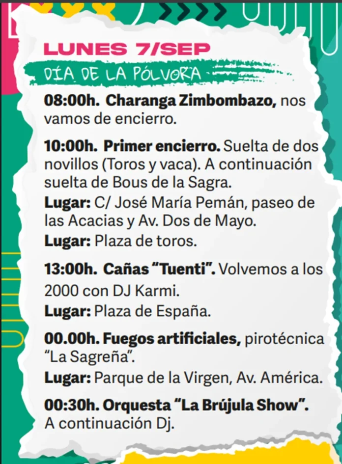 LUNES 7/SEP DÍA DE LA PÓLVORA