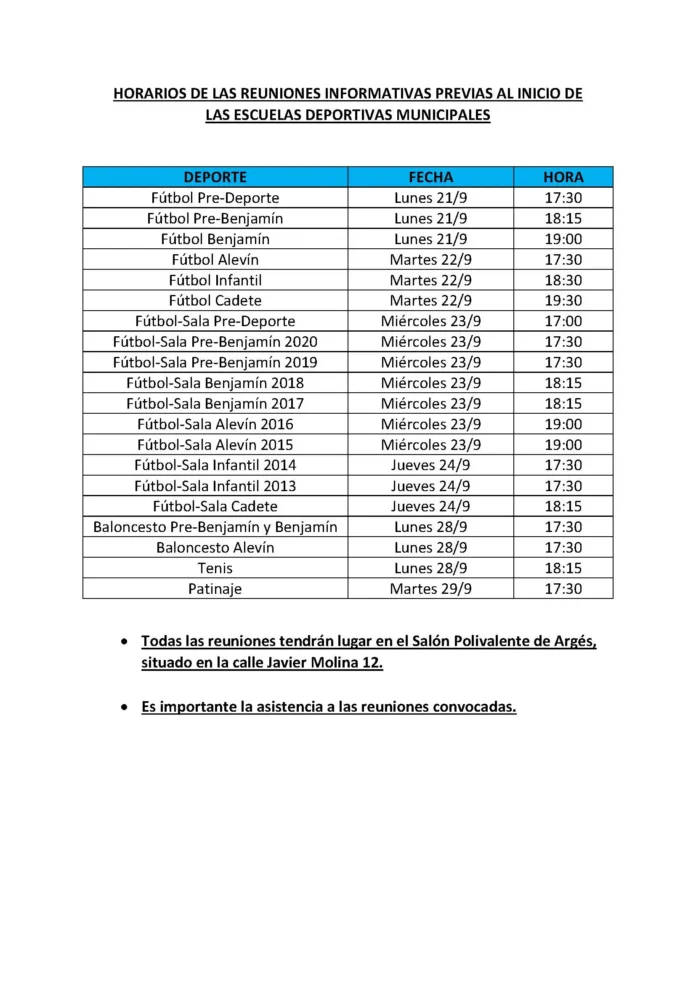 MATRICULACIÓN ESCUELAS DEPORTIVAS MUNICIPALES 2026-2027