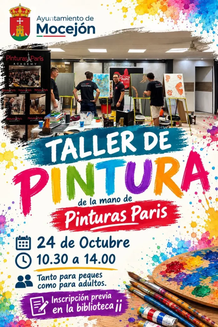 MOCEJÓN ACOGERÁ UN TALLER DE PINTURA PARA TODAS LAS EDADES